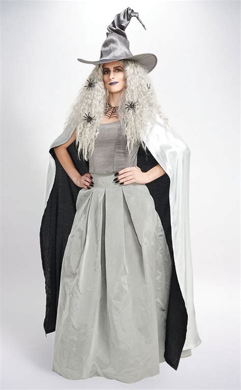 Grey witch custome